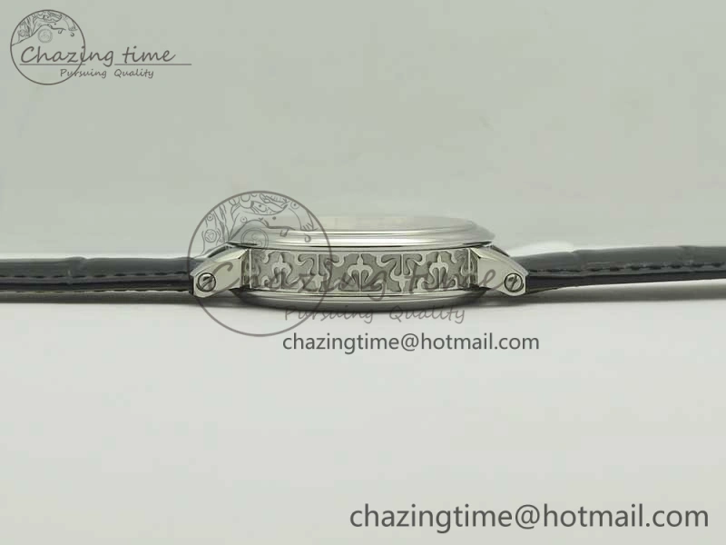 6104P Moon SS Black Dial on Black Leather Strap A240 V BestValue 8986