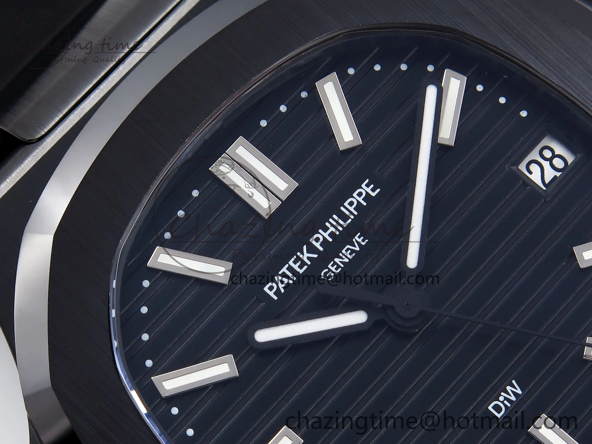 NewStyle AET Nautilus 5711 Black Ceramic AMGF Best Edition Black Dial on Black Rubber Strap MIYOTA 8754