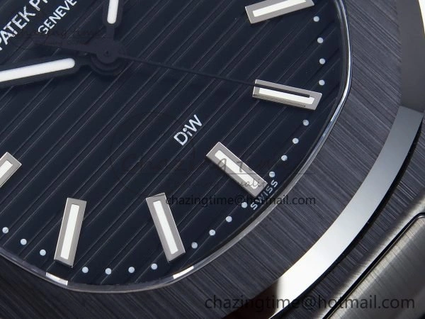 NewStyle AET Nautilus 5711 Black Ceramic AMGF Best Edition Black Dial on Black Rubber Strap MIYOTA 8754