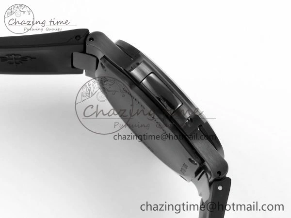 AET Nautilus 5711 Black Ceramic AMGF Best Edition Blue Dial on Black Rubber Strap MIYOTA Efficient 8752