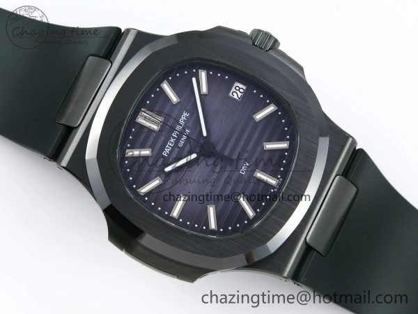 AET Nautilus 5711 Green Ceramic AMGF Best Edition Blue Dial on Green Rubber Strap MIYOTA WaterResistant 4457