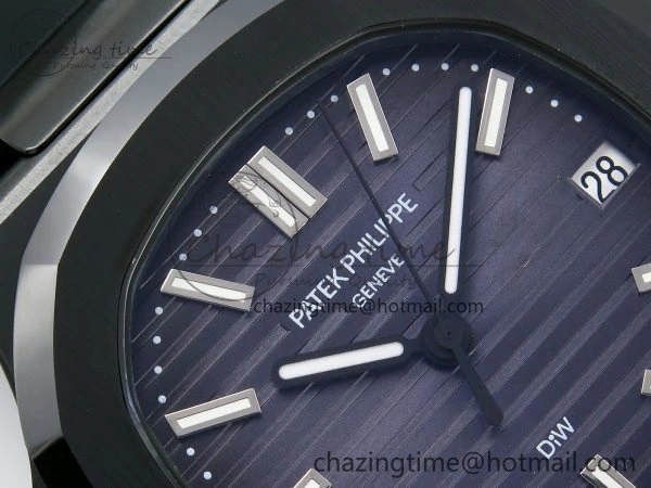 AET Nautilus 5711 Green Ceramic AMGF Best Edition Blue Dial on Green Rubber Strap MIYOTA WaterResistant 4457