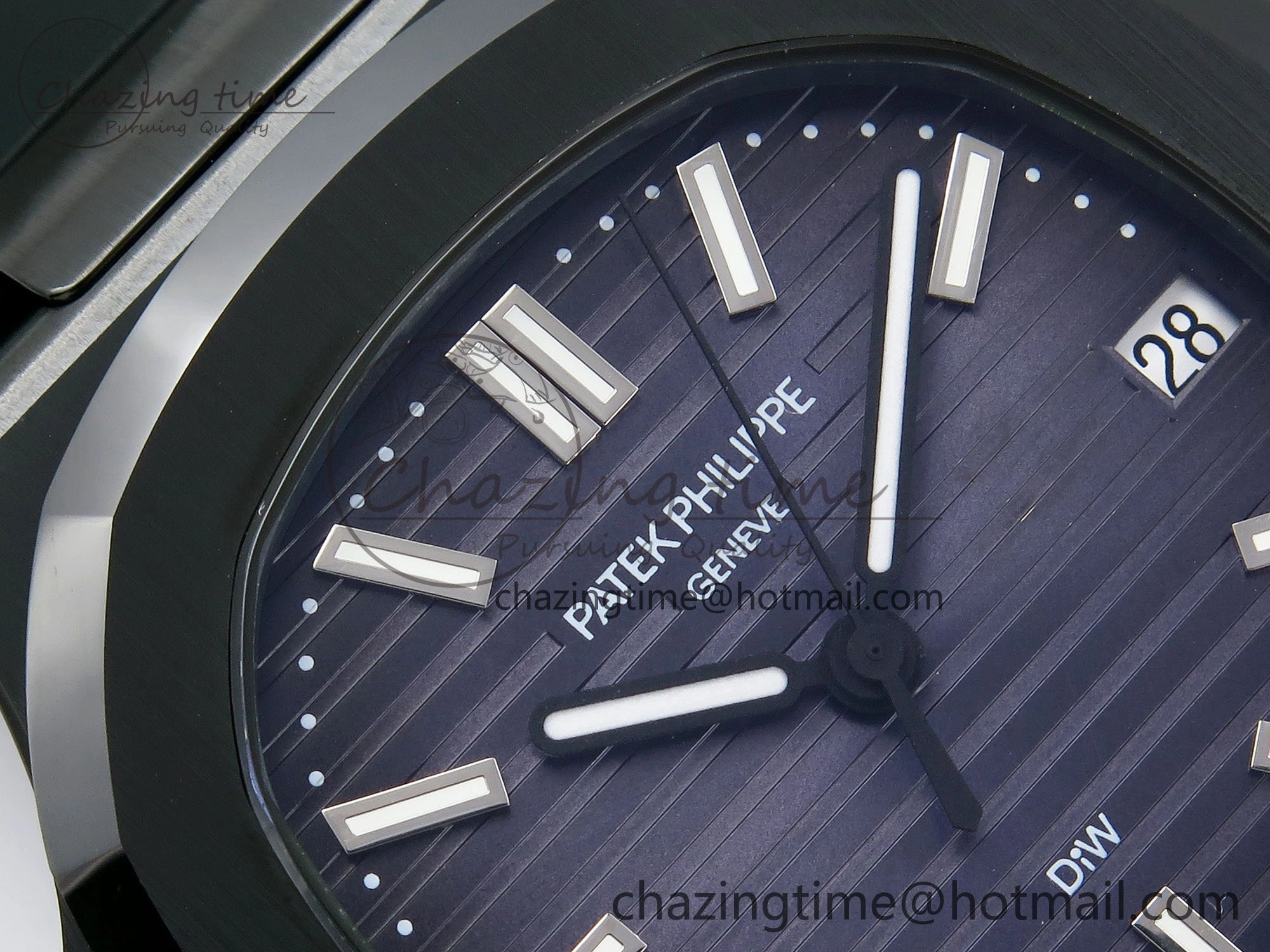 AET Nautilus 5711 Green Ceramic AMGF Best Edition Blue Dial on Green Rubber Strap MIYOTA WaterResistant 4457