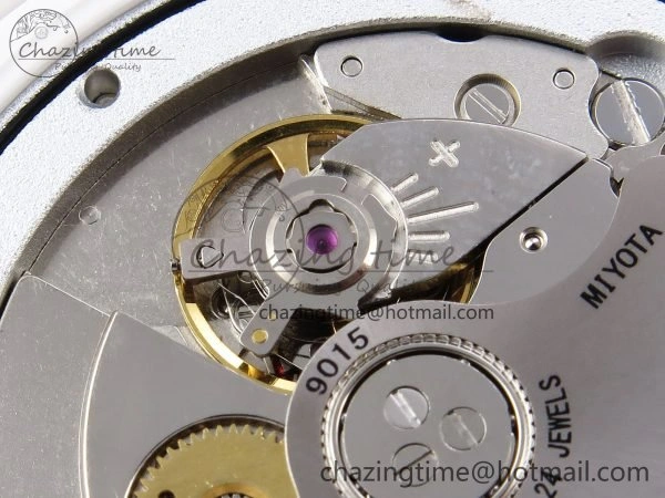WeatherProof AET Nautilus 5711 White Ceramic AMGF Best Edition Brown Dial on White Rubber Strap MIYOTA 8745
