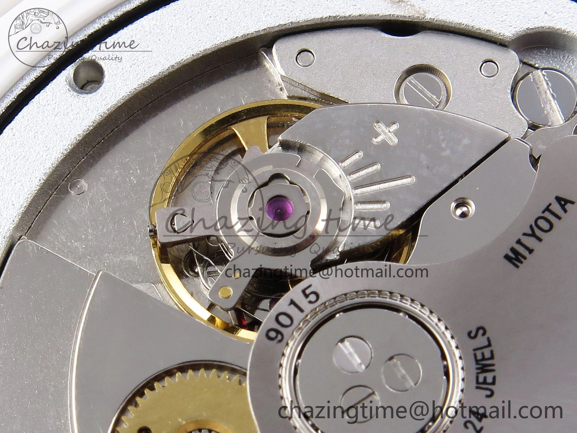 WeatherProof AET Nautilus 5711 White Ceramic AMGF Best Edition Brown Dial on White Rubber Strap MIYOTA 8745