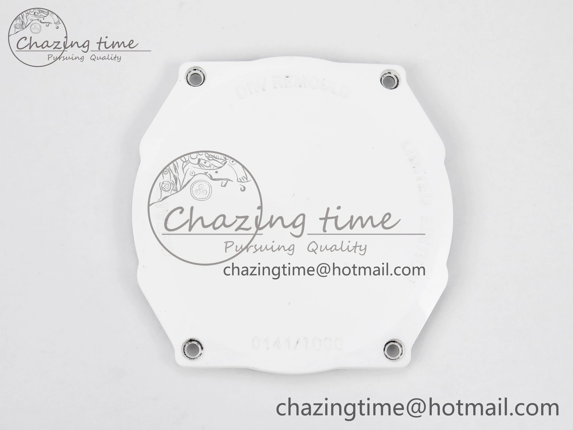 WeatherProof AET Nautilus 5711 White Ceramic AMGF Best Edition Brown Dial on White Rubber Strap MIYOTA 8745