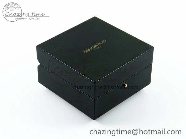 AUDEMARS PIGUET NEW GREEN WOODEN WATCH BOX AND PAPERS IMPORTANT NOTE ZipUp 4173