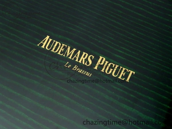 AUDEMARS PIGUET NEW GREEN WOODEN WATCH BOX AND PAPERS IMPORTANT NOTE ZipUp 4173
