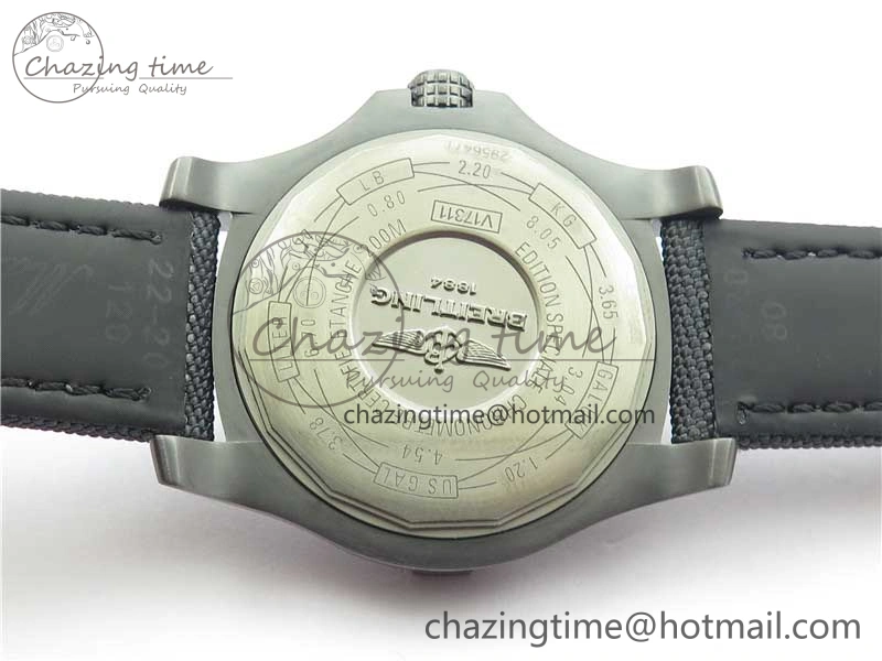 AVENGER BLACKBIRD V17311 DLC ZF 1:1 Best Edition Black Dial on Nylon Strap A2824 V Original 5563