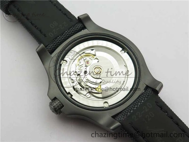 AVENGER BLACKBIRD V17311 DLC ZF 1:1 Best Edition Black Dial on Nylon Strap A2824 V Original 5563