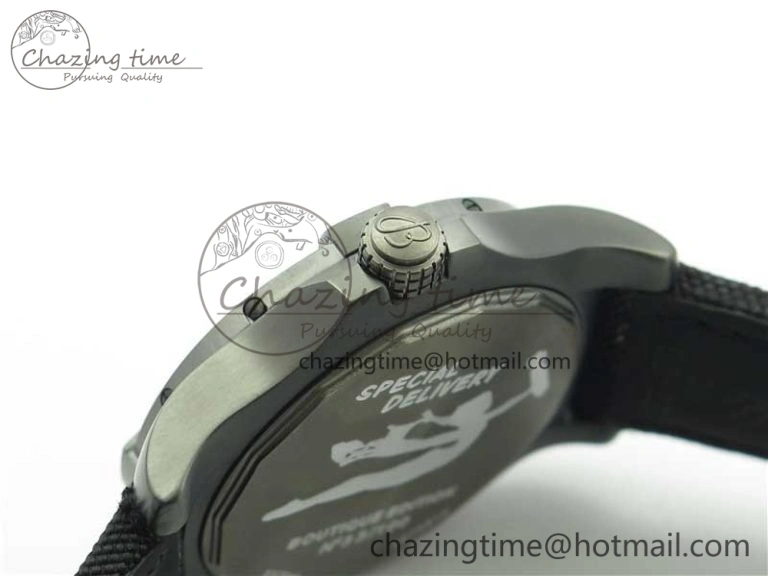 AVENGER Boutique Edition V17310 Ti DLC 1:1 Best Edition Black CF Dial on Nylon Strap A Practical 5575