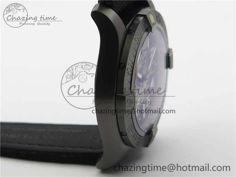AVENGER Boutique Edition V17310 Ti DLC 1:1 Best Edition Black CF Dial on Nylon Strap A Practical 5575