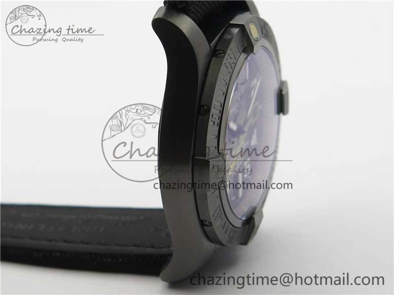 AVENGER Boutique Edition V17310 Ti DLC 1:1 Best Edition Black CF Dial on Nylon Strap A Practical 5575