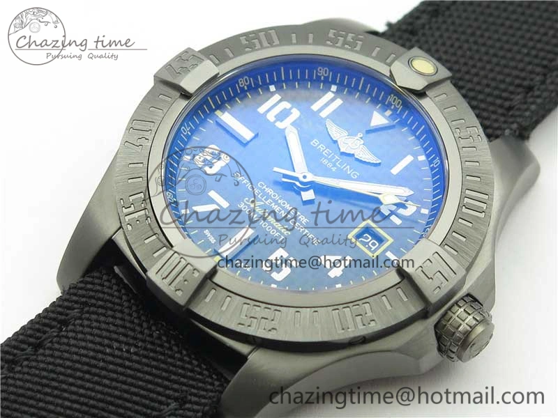 AVENGER Boutique Edition V17310 Ti DLC 1:1 Best Edition Black CF Dial on Nylon Strap A Practical 5575