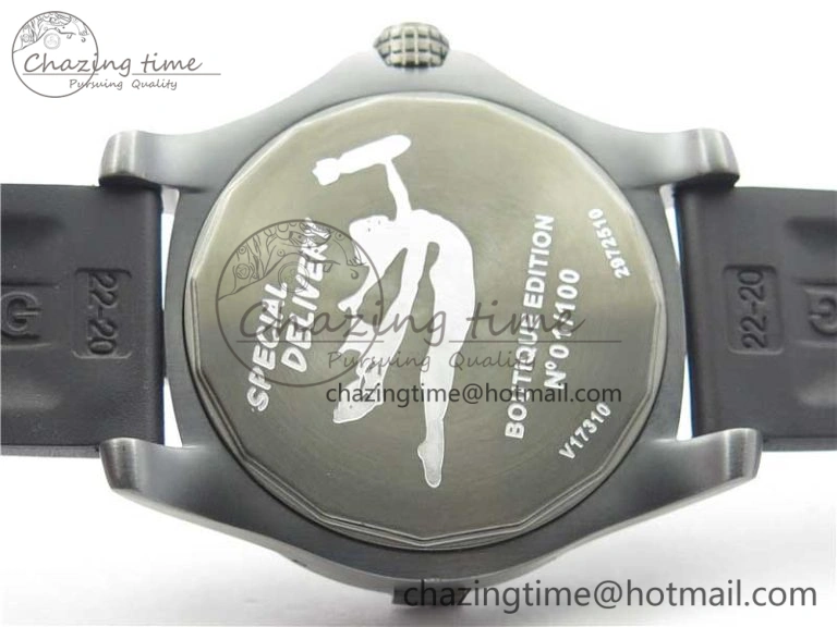 AVENGER Boutique Edition V17310 Ti DLC 1:1 Best Edition Yellow Dial on Rubber Strap A NewStyle 5576