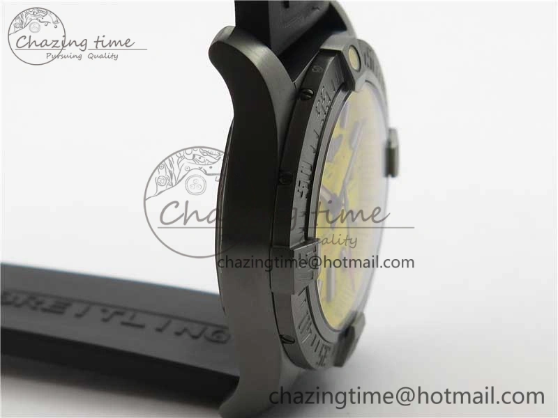 AVENGER Boutique Edition V17310 Ti DLC 1:1 Best Edition Yellow Dial on Rubber Strap A NewStyle 5576