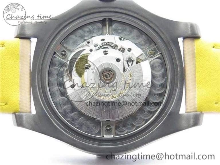 Sustainable AVENGER V32395 Ti DLC 1:1 Best Edition Black Dial on Leather Strap A 5574
