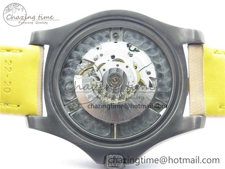 Sustainable AVENGER V32395 Ti DLC 1:1 Best Edition Black Dial on Leather Strap A 5574