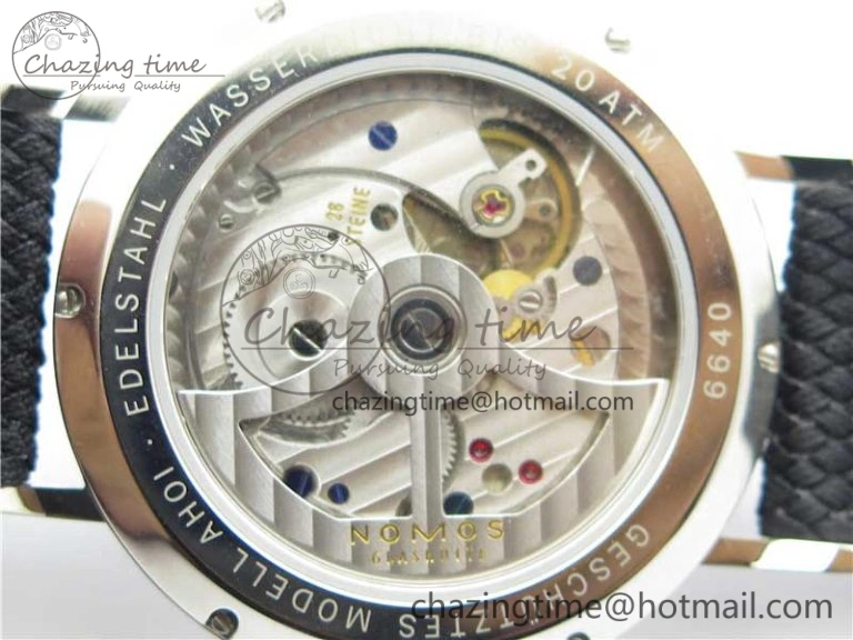 Ahoi Atlantik 555 SS MKS 1:1 Best Edition Black Dial On Nylon Strap Seagull movement Comfortable 7630