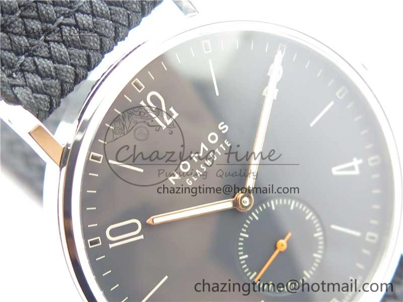 Ahoi Atlantik 555 SS MKS 1:1 Best Edition Black Dial On Nylon Strap Seagull movement Comfortable 7630