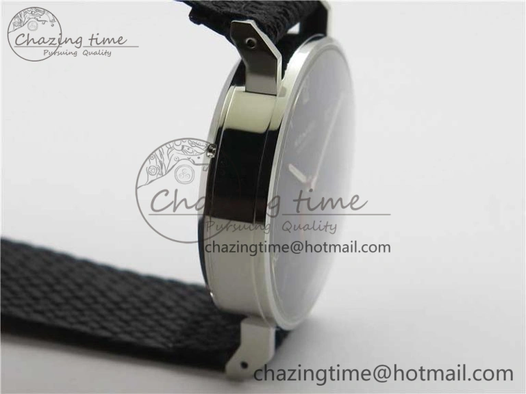 Ahoi Atlantik 555 SS MKS 1:1 Best Edition Black Dial On Nylon Strap Seagull movement Comfortable 7630