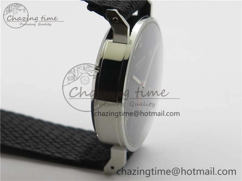 Ahoi Atlantik 555 SS MKS 1:1 Best Edition Black Dial On Nylon Strap Seagull movement Comfortable 7630