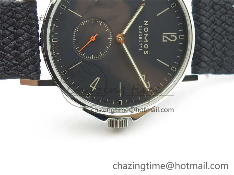 Ahoi Atlantik 555 SS MKS 1:1 Best Edition Black Dial On Nylon Strap Seagull movement Comfortable 7630
