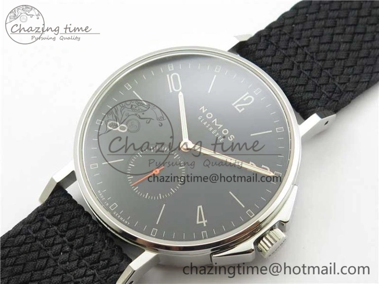 Ahoi Atlantik 555 SS MKS 1:1 Best Edition Black Dial On Nylon Strap Seagull movement Comfortable 7630