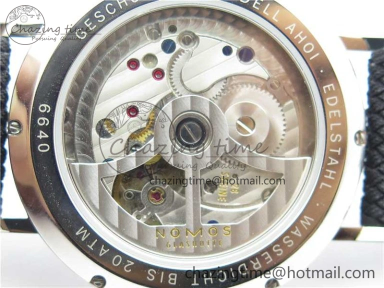 Attractive Ahoi Atlantik 555 SS MKS 1:1 Best Edition White Dial On Nylon Strap Seagull movement 7631