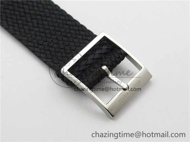 Attractive Ahoi Atlantik 555 SS MKS 1:1 Best Edition White Dial On Nylon Strap Seagull movement 7631