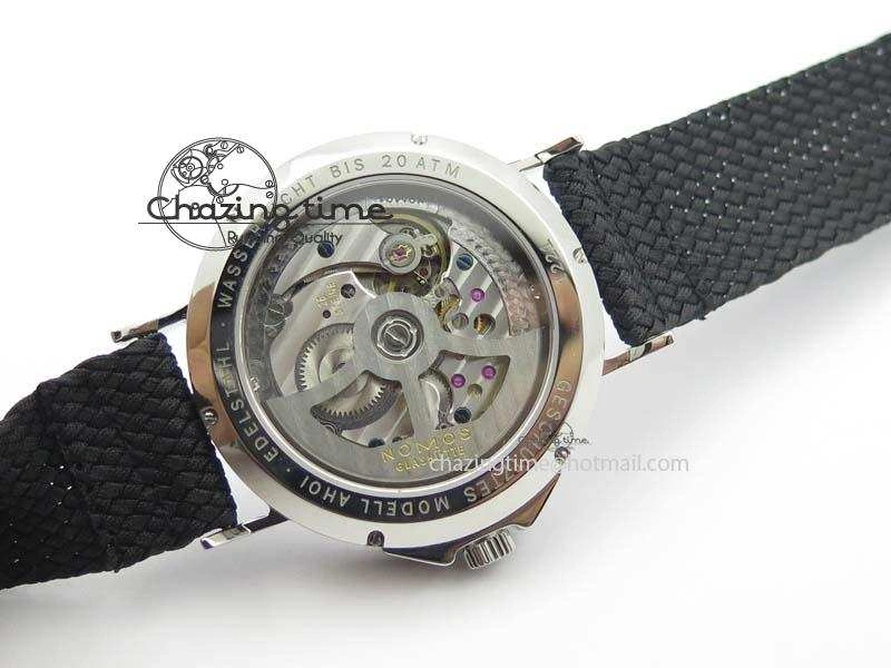 StreetReady Ahoi Atlantik SS Blue Dial On Black Textile Strap A 7635