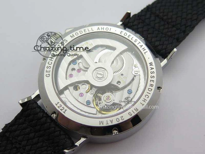 StreetReady Ahoi Atlantik SS Blue Dial On Black Textile Strap A 7635