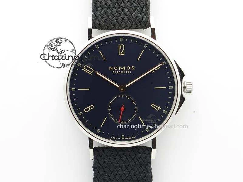 StreetReady Ahoi Atlantik SS Blue Dial On Black Textile Strap A 7635