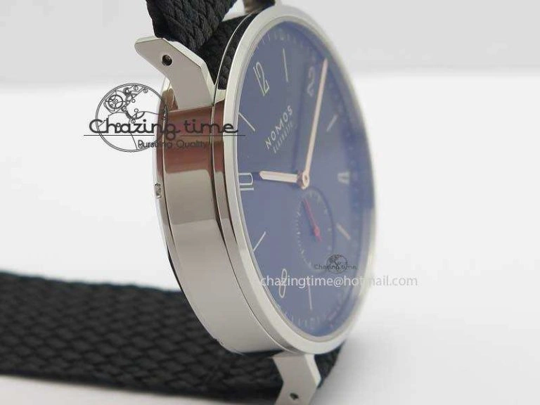 StreetReady Ahoi Atlantik SS Blue Dial On Black Textile Strap A 7635