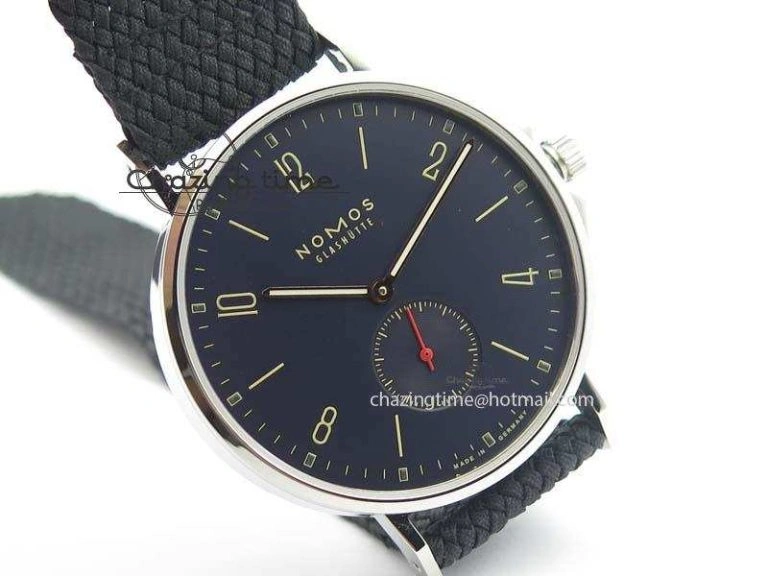 StreetReady Ahoi Atlantik SS Blue Dial On Black Textile Strap A 7635