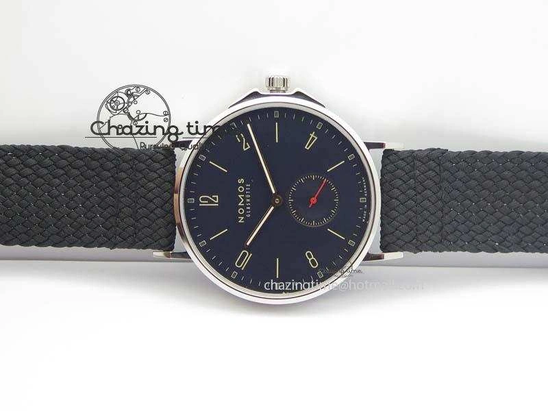 StreetReady Ahoi Atlantik SS Blue Dial On Black Textile Strap A 7635