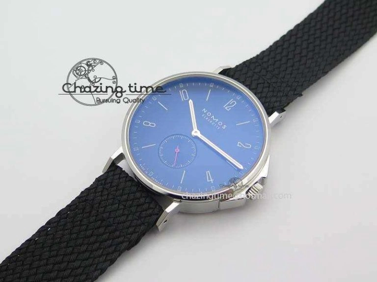 StreetReady Ahoi Atlantik SS Blue Dial On Black Textile Strap A 7635