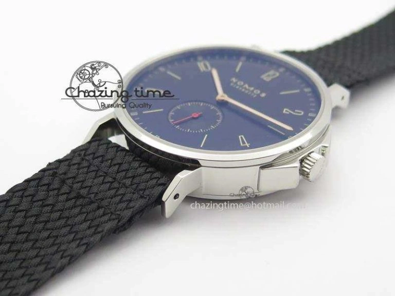 StreetReady Ahoi Atlantik SS Blue Dial On Black Textile Strap A 7635