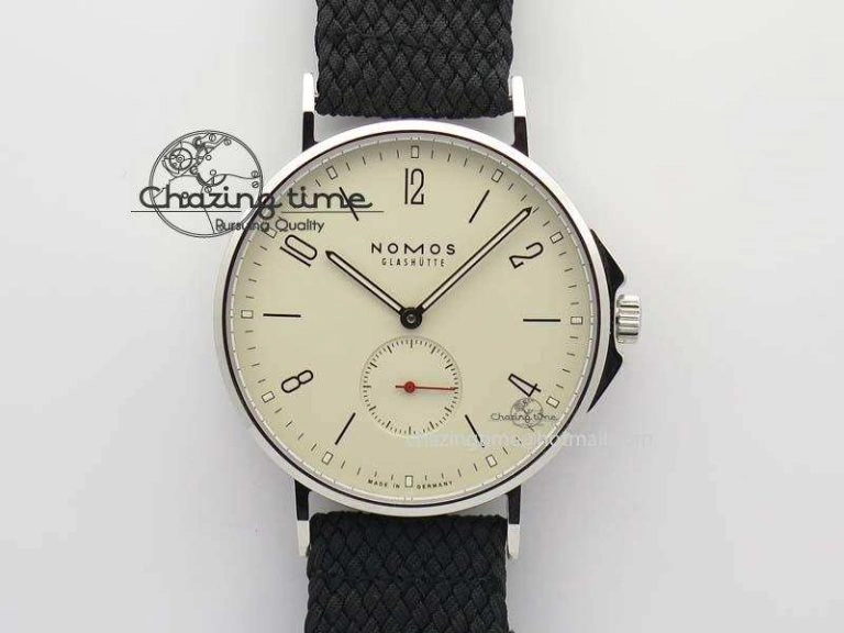 Ahoi Atlantik SS White Dial On Black Textile Strap A Resilient 7636