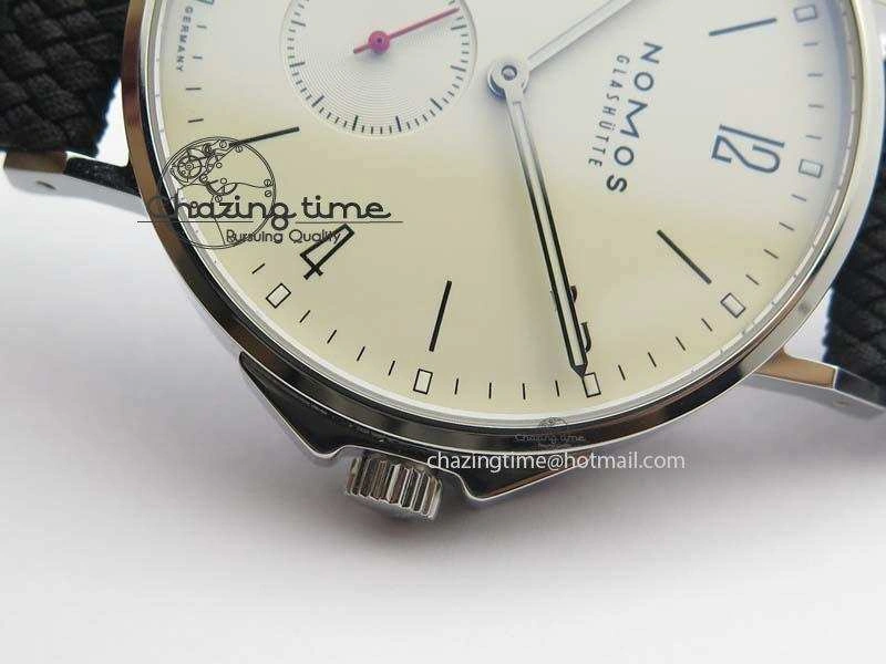 Ahoi Atlantik SS White Dial On Black Textile Strap A Resilient 7636