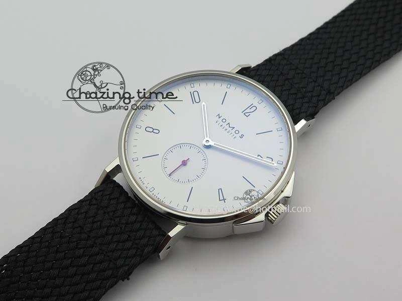 Ahoi Atlantik SS White Dial On Black Textile Strap A Resilient 7636