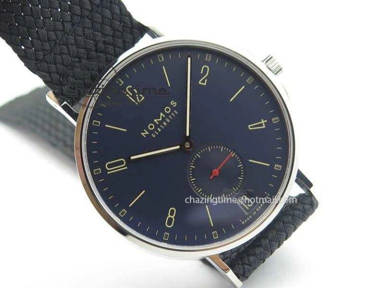 EasyMatch Ahoy Atlantik Date SS Blue Dial On Black Textile Strap A 5059