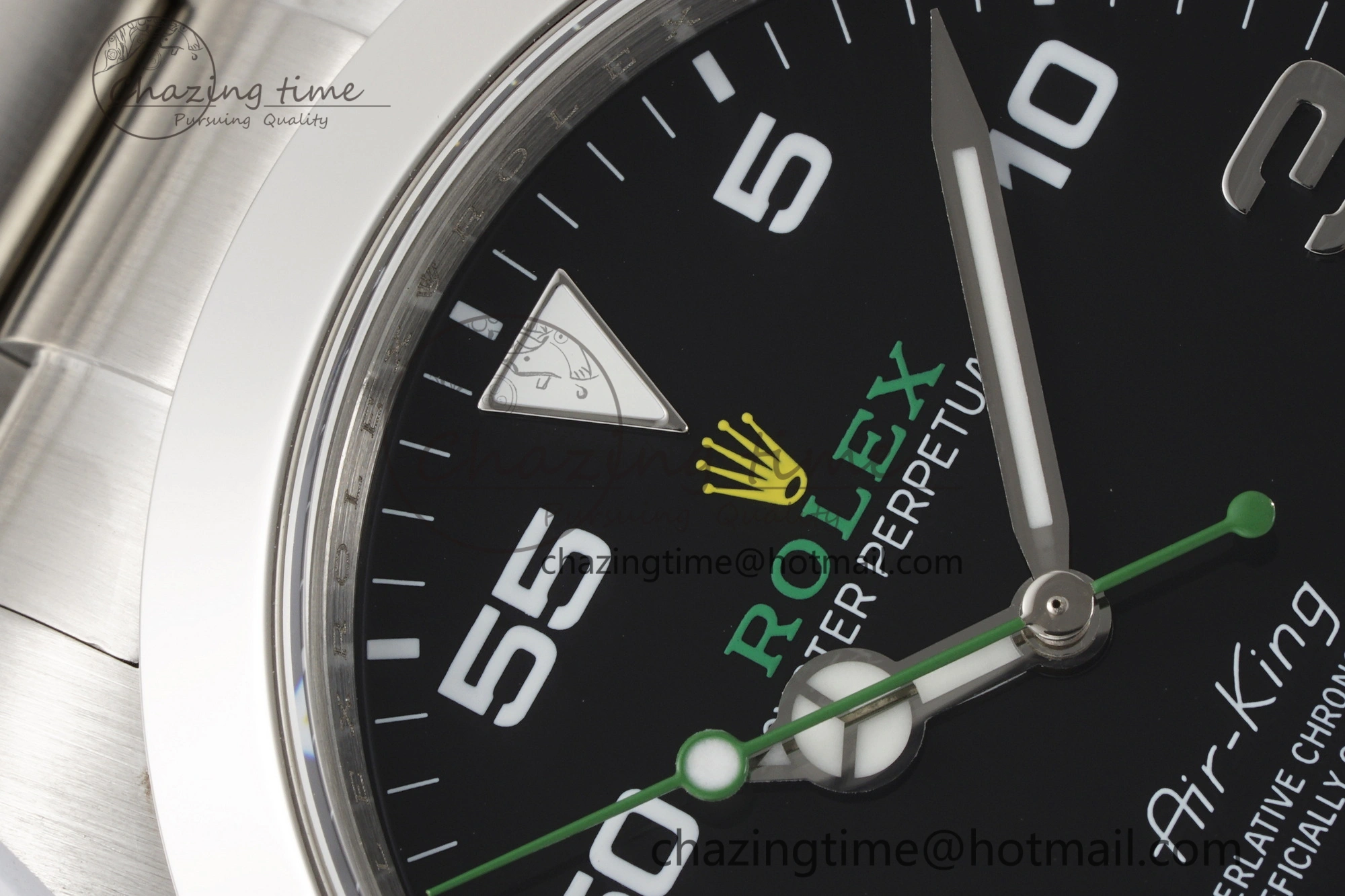 Air-King 116900 JDF 1:1 Best Edition 904L Steel Black Dial on SS Bracelet A Effortless 2062