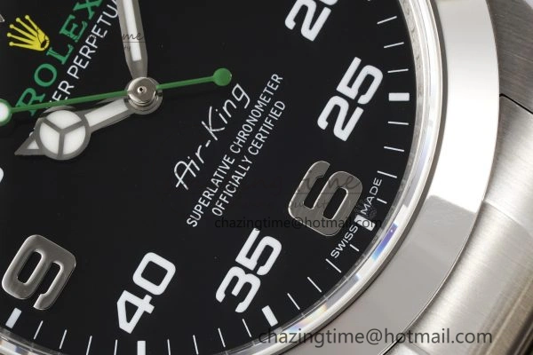 Air-King 116900 JDF 1:1 Best Edition 904L Steel Black Dial on SS Bracelet A Effortless 2062