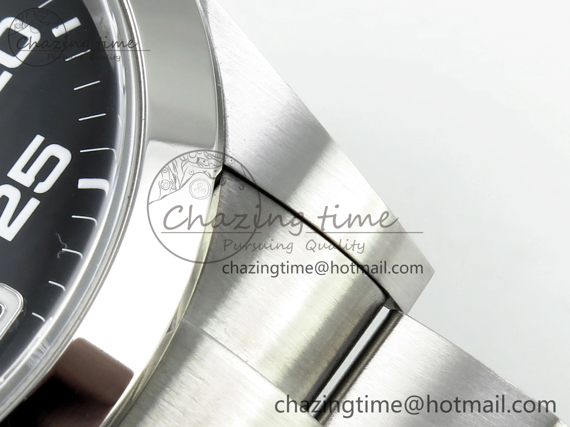 Neat Air-King 126900 Clean 1:1 Best Edition 904L Steel Black Dial on SS Bracelet VR 1703