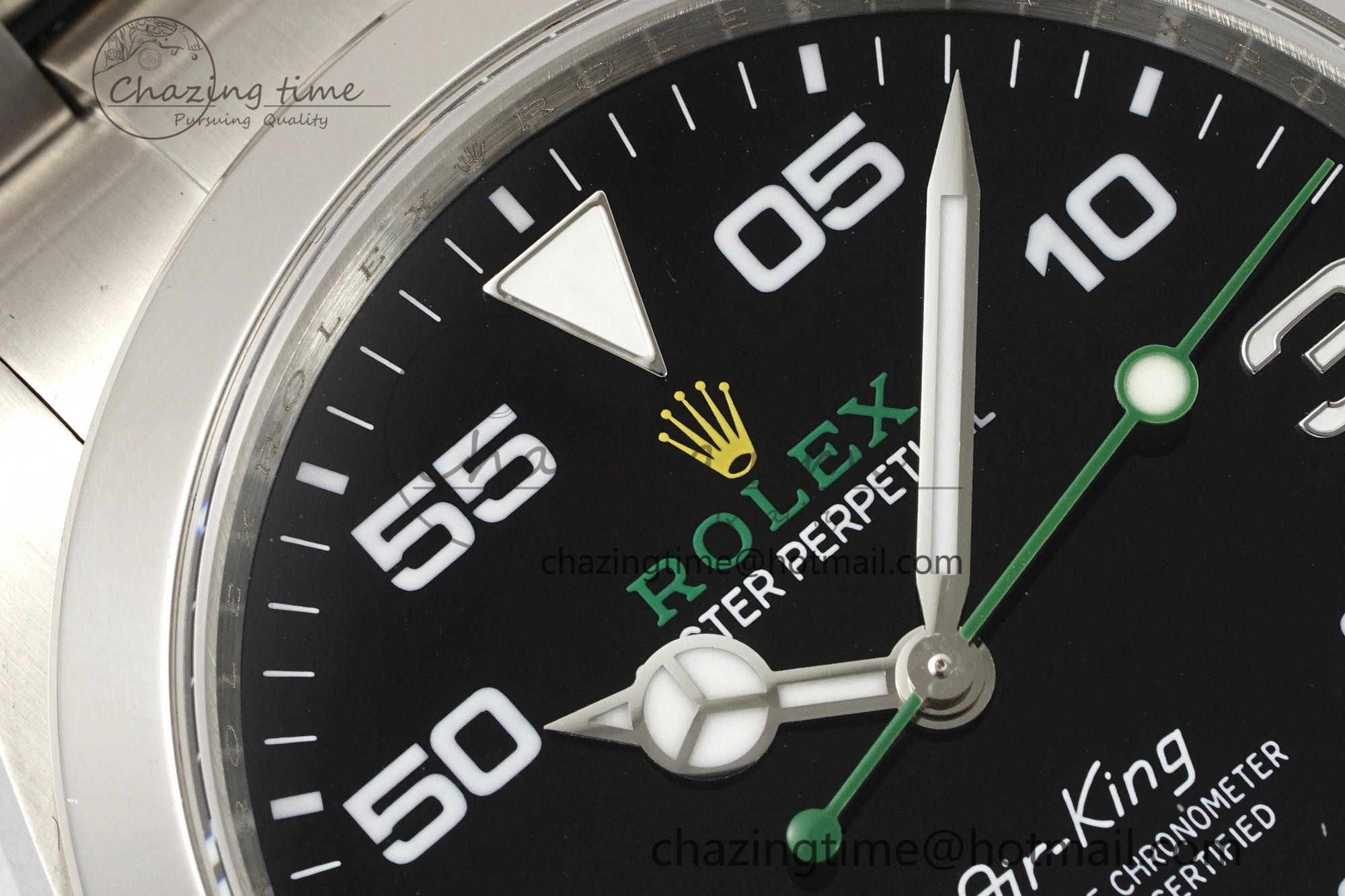 Air-King 126900 JDF 1:1 Best Edition 904L Steel Black Dial on SS Bracelet VR ZipUp 1953