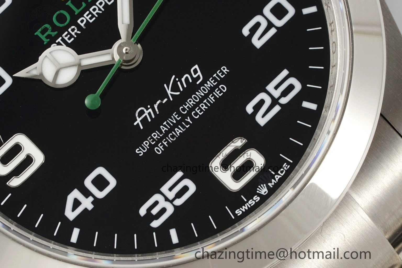Air-King 126900 JDF 1:1 Best Edition 904L Steel Black Dial on SS Bracelet VR ZipUp 1953