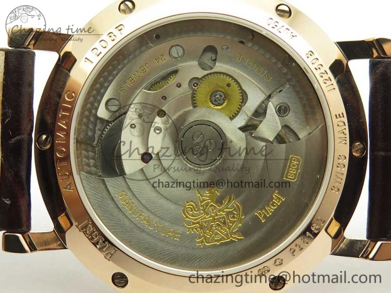 OdorResistant Altiplano RG BBR Best Edition White Dial on Brown Leather Strap A430P 9117