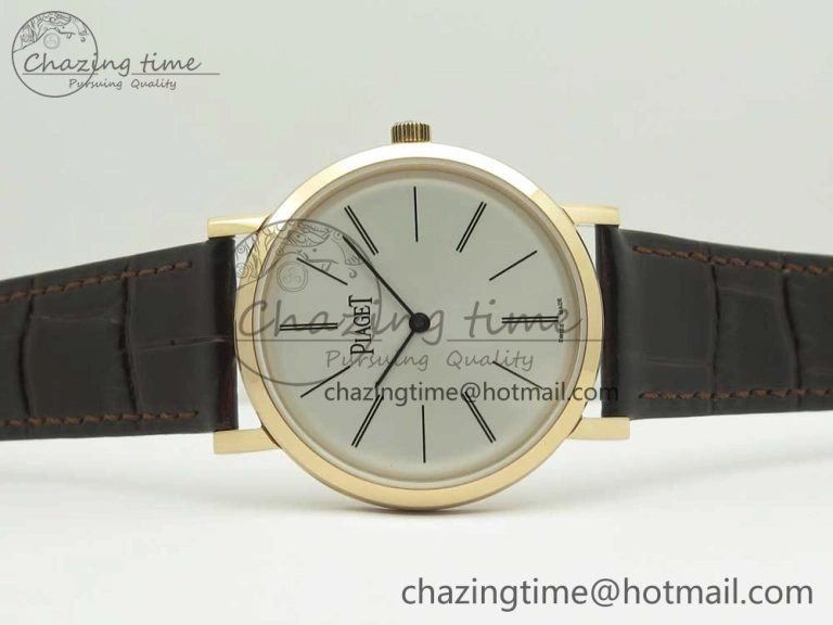 OdorResistant Altiplano RG BBR Best Edition White Dial on Brown Leather Strap A430P 9117