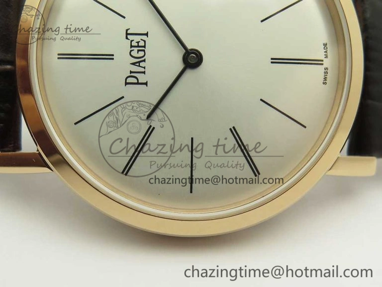OdorResistant Altiplano RG BBR Best Edition White Dial on Brown Leather Strap A430P 9117